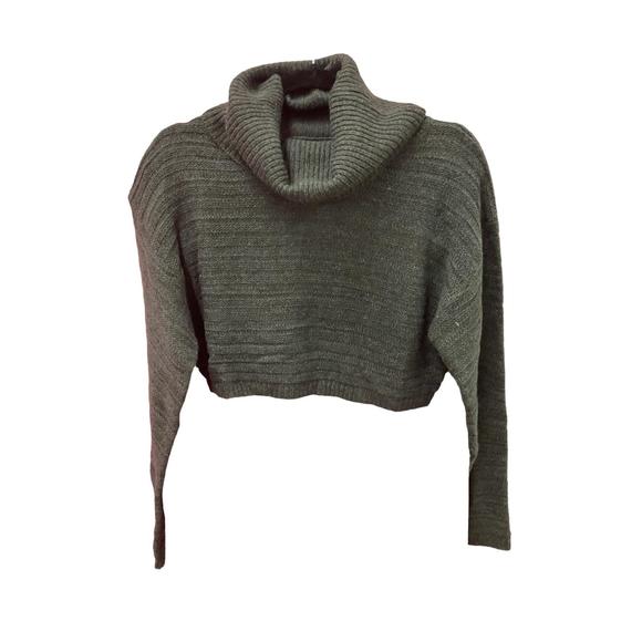 NEW COTTON CANDY women's cropped sweater in charcoal - Picture 1 of 1